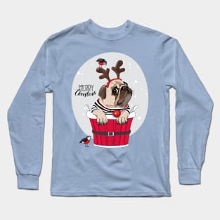 Pug Christmas Long Sleeve T-Shirt
